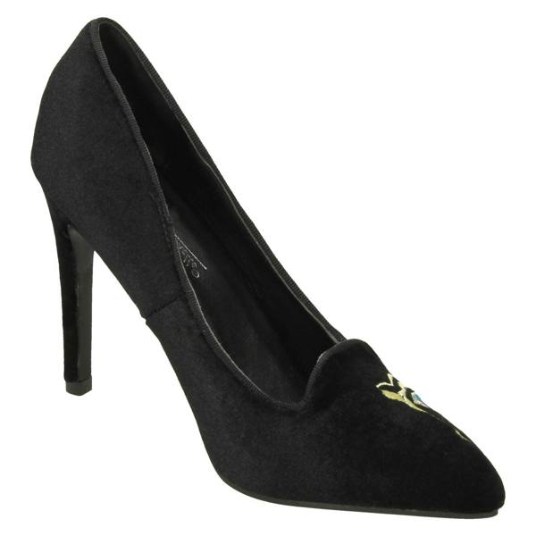 Anne Michelle Ladies Anne Michelle Eye Print Vamp Court Shoes