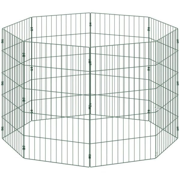8 Panel Pet Playpen for Medium Dogs Indoor Outdoor 80 cm Height