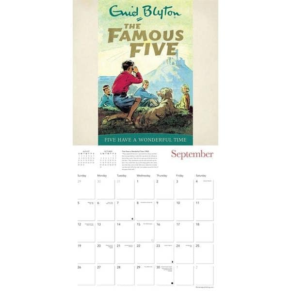 The Famous Five Calendar 2027, Wall Calendars, Month To View, History & Literature, Gift