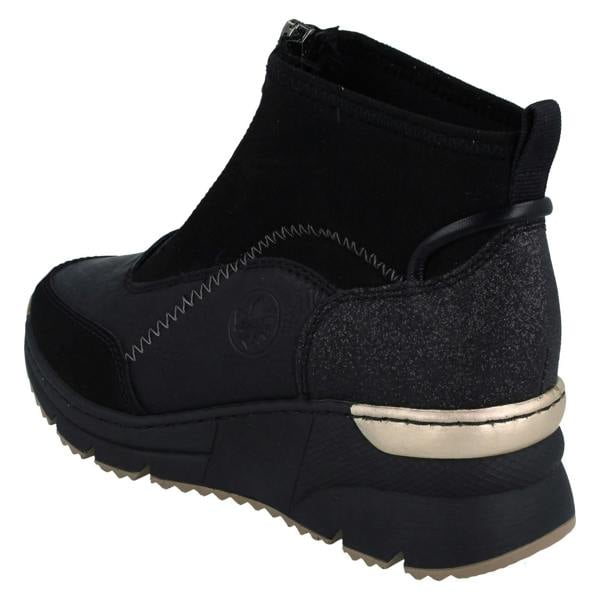 Rieker Ladies Rieker Ankle Boots With front Zip N6361