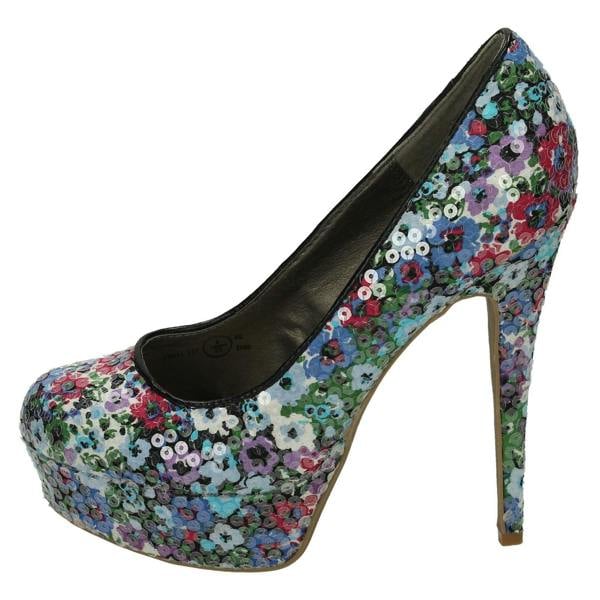 Spot On Ladies Spot On Platform Stilletto Shoe
