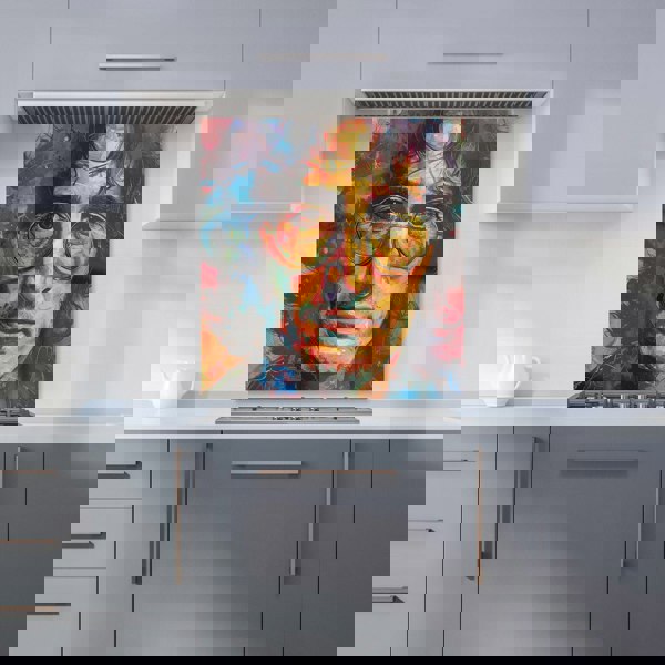 Warren Reed - Designer Psychedelic Portrait of Lennon Kitchen Splashback
