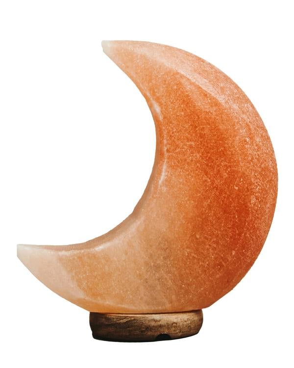 Interiors by Premier Nepal Crescent Moon Pink Natural Salt Lamp
