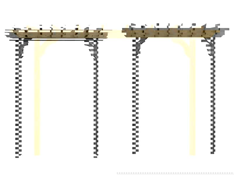 Arbor Garden Solutions Sculpted Double Beam Pergola, Plant Climbing Arbour - Sculpted brace