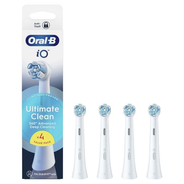 Oral-B iO Replacement Heads Ultimate Clean White 4 Pack