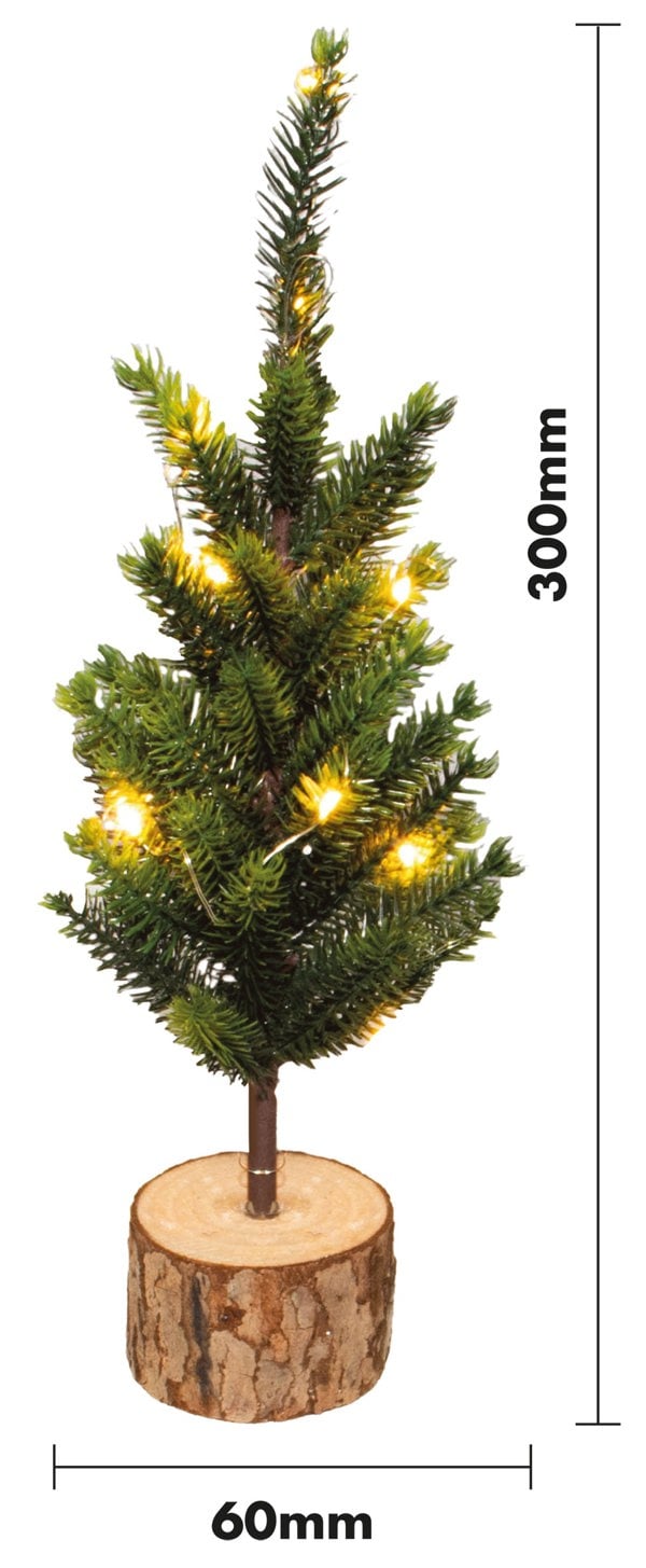 St Helens Decorative Green Finish Christmas Tree With Led