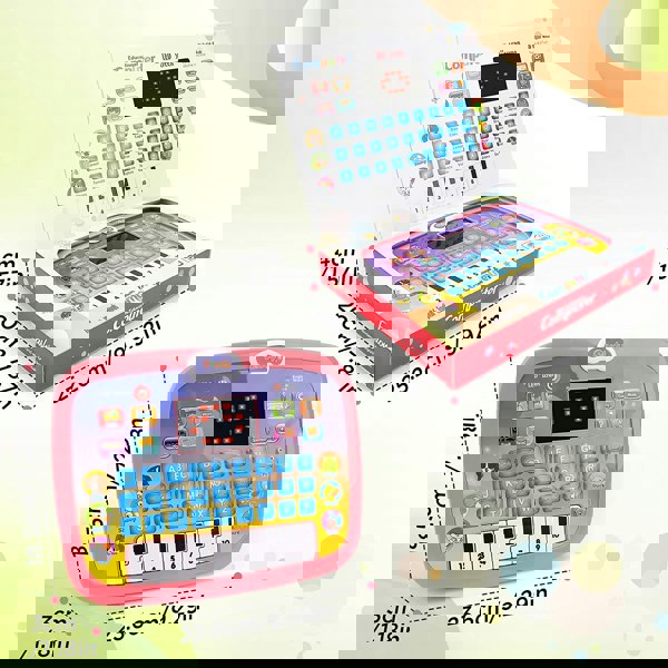 deAO Toys Toddler Tablet Early Learning Educational Toy Multi-Function Musical Touch Pad Activity Computer with Sound and Light