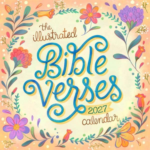 Religion Illustrated Bible Verses Calendar 2027, Wall Calendars, Month To View, Lifestyle, Gift