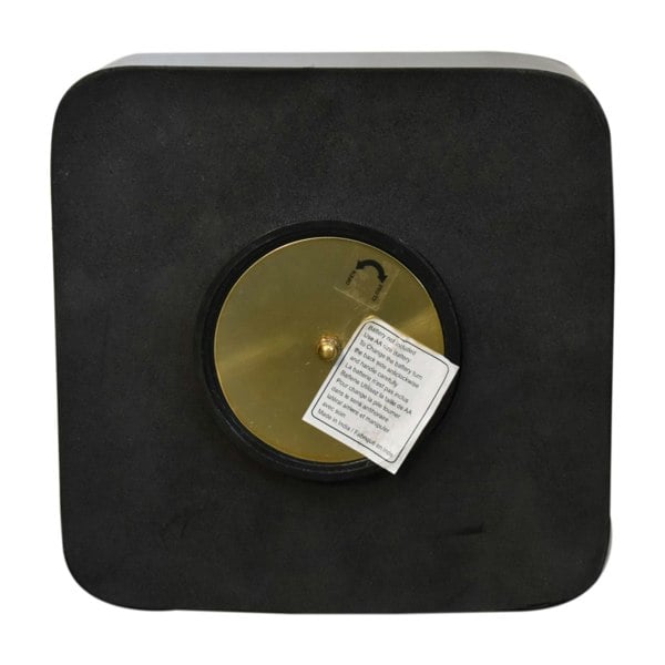 Artisan Furniture Black and Gold Small Table Clock