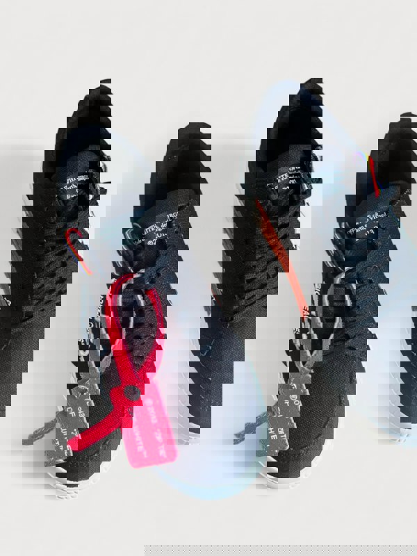 Off-White Vulcanised Lace Up Sneaker Black White Kids