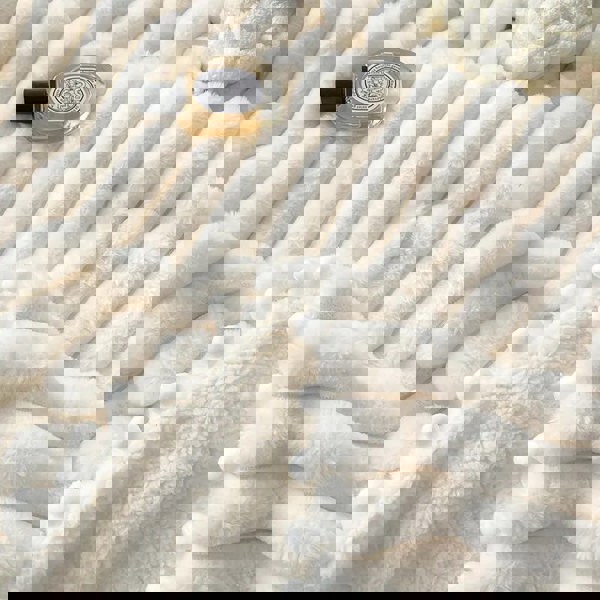 goodgoodhome Anycozy Blanket Brown Tuscan Faux Rabbit Fur Autumn Winter Warm Wool Weighted Blanket Soft Cozy Warmth Sofa Blankets 200x230cm