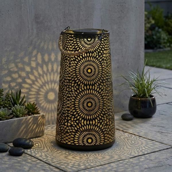Garden Greatness XL Muscat Swirl Solar Lantern