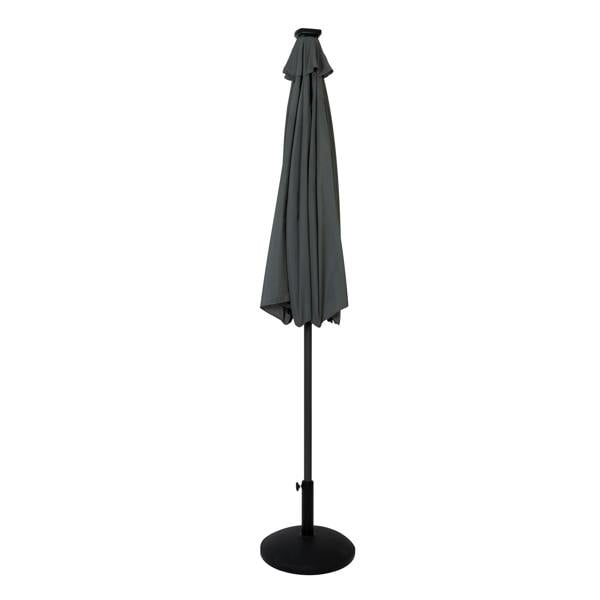 Jardi LED Tilt Parasol 2.7m With Tilt Base – Grey