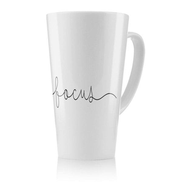 Benjamin Tate Design Text Focus Designer Latte Mug