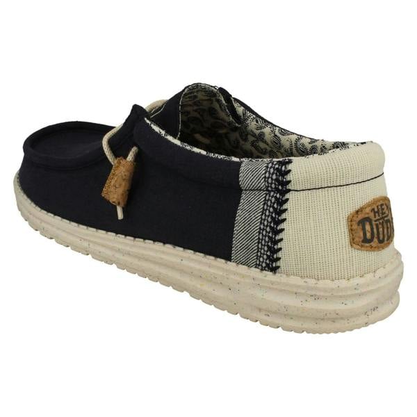HEYDUDE Mens Hey Dude Deck Shoes Wally Break Stitch