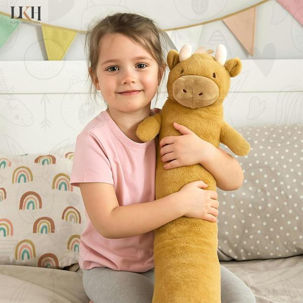 LKH HOME COLLECTION Long Hot Water Bottle With Cover 2L Removable Washable Sherpa Cover, Anti-Leak Stopper & Double Ribbed