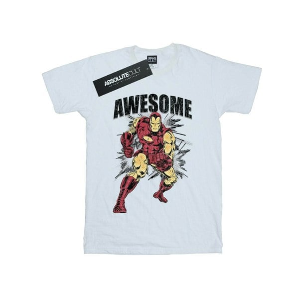 Marvel Boys Awesome Iron Man T-Shirt - White