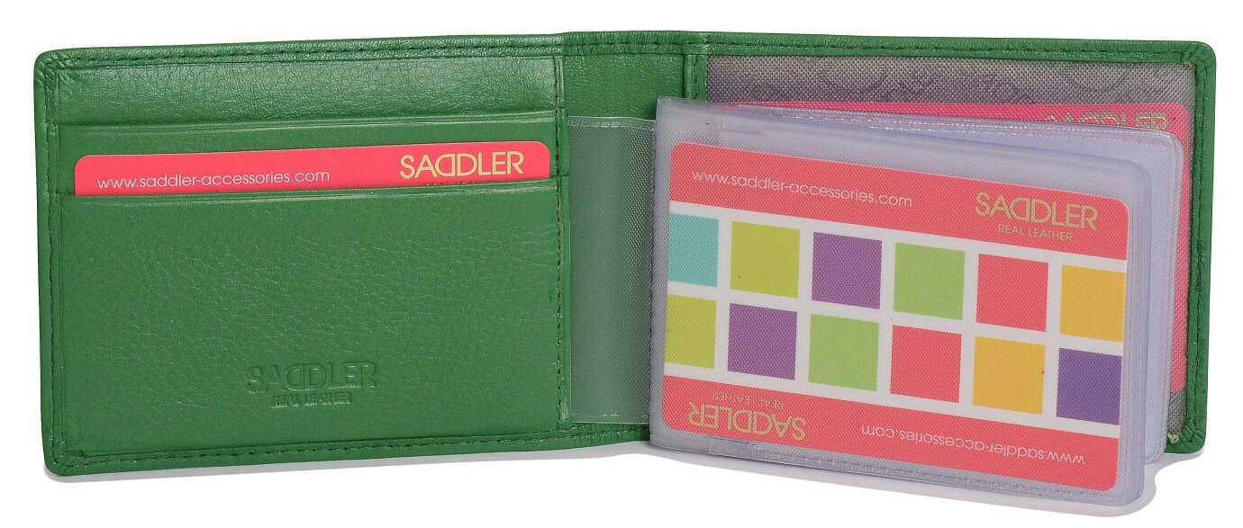 SADDLER Robyn Compact Leather Card Wallet – Handmade by Saddler | RFID Protected & Gift Boxed