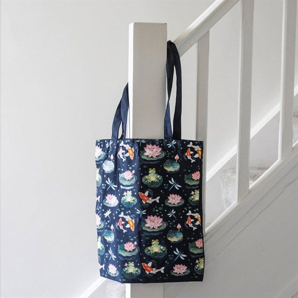 Serano Pond Print Polycotton Tote Bag