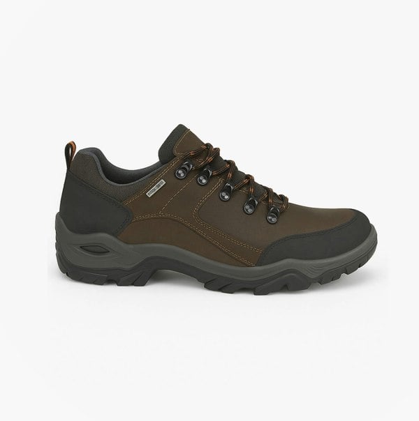 IMAC TERRAIN Mens Leather Trail Shoes Dark Brown