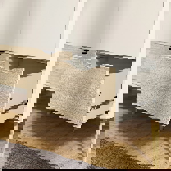 Furniture To Go Oslo Wardrobe 3 Doors 3 Drawers in White and Oak