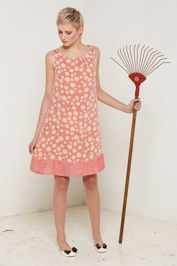 Bo Carter Linen Arabella Dress - Rose