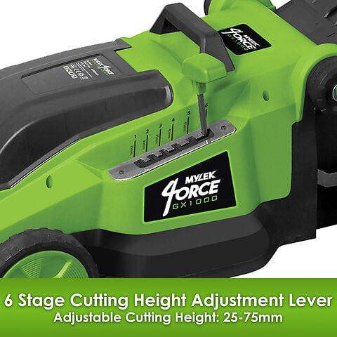MYLEK Cordless Lawnmower Brushless 40V And Mulcher 4000mAh Li Ion Batteries Cuts Up to 500m²