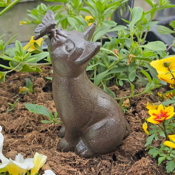 Ascalon Sitting Cast Iron Cat Garden Animal Ornament