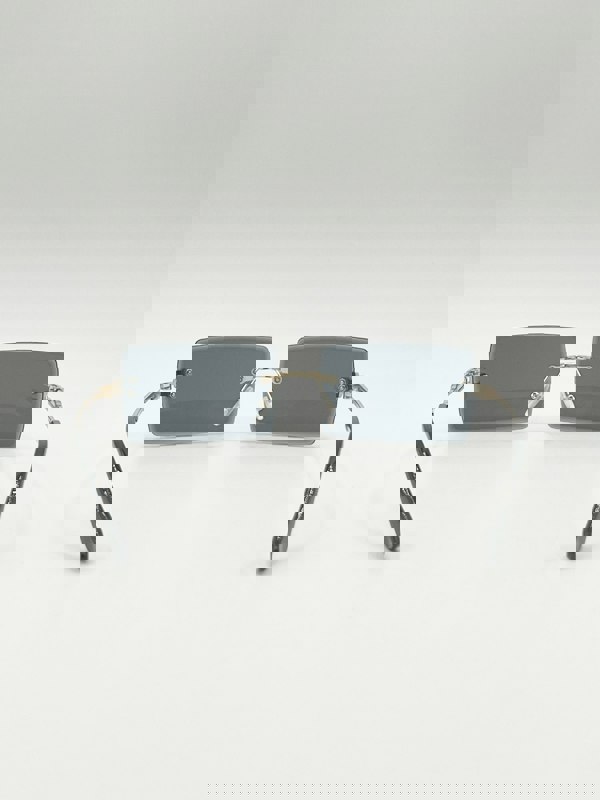 SVNX Frameless Square Sunglasses in Black