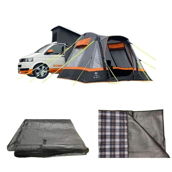 OLPRO Cubo Breeze® v2 Campervan Awning - Carpet & Footprint - Charcoal