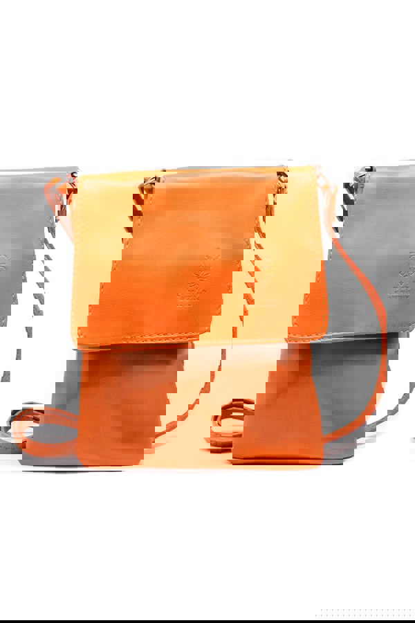 Kitise Stylish Flap Small Genuine Italian Leather Crossbody Bag