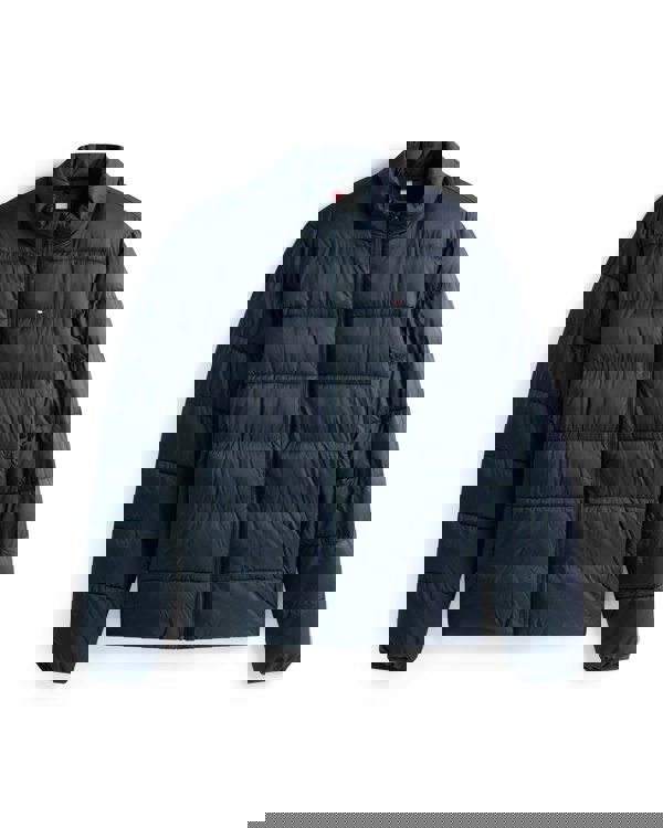 Tommy Hilfiger Mid Weight Mens Quilted Stand Collar Jacket - Desert Sky