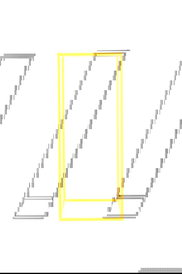Living and Home Gold Detachable Wedding Metal Flower Stand Rectangular Floor Vase Column, 21cm W x 21cm D x 40cm H
