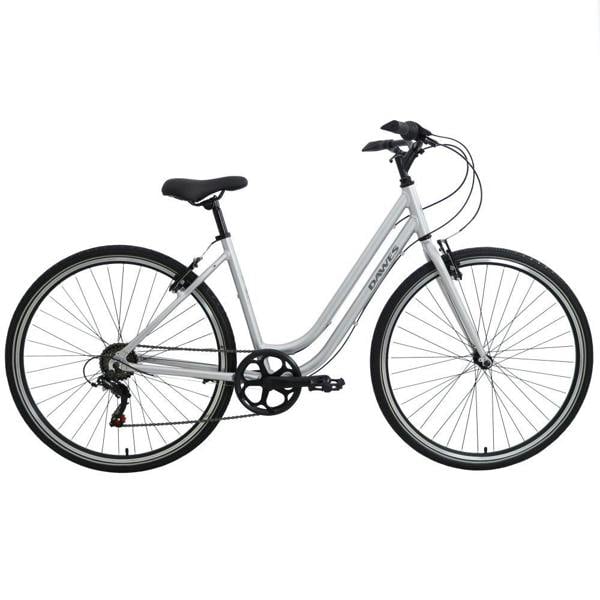 Dawes 2025 Venture 1.0 Low Step Hybrid Bike 700c Wheel, 6 Speed - Silver - 18.5" Frame