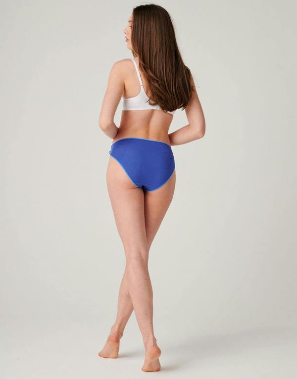 British Boxers Women's Bamboo High Leg Knickers – Blue Lagoon