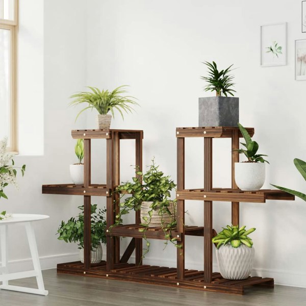 Berkfield Flower Stand 110x25x73 cm Solid Wood Fir