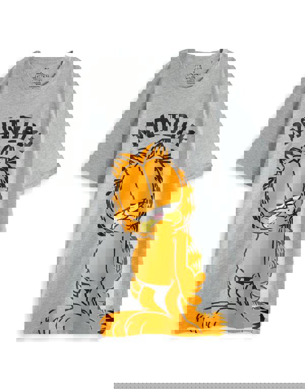 Garfield Mens Black Multi Character Short Sleeve Long Leg Pyjama Set