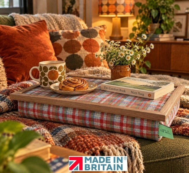 Made in the Mill Luxury Rowan Lap Tray With Bean Bag