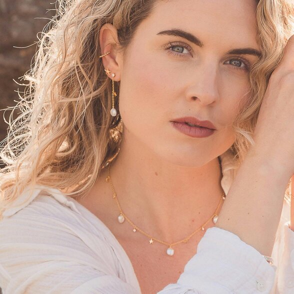 Reeves & Reeves Pearl Celeste Drop Earrings