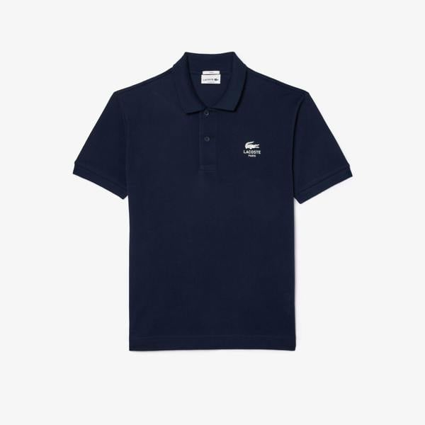 Lacoste Unisex Adult L.12.12 Signature Classic Polo Shirt - Navy Blue - 