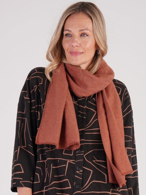PennyPlain Super Soft Scarf - Cinammon