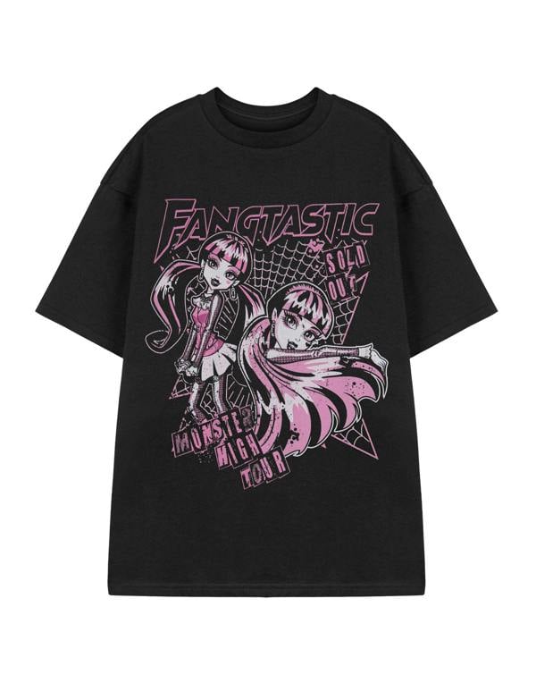 Monster High Womens Black Fangtastic Short Sleeved T-Shirt