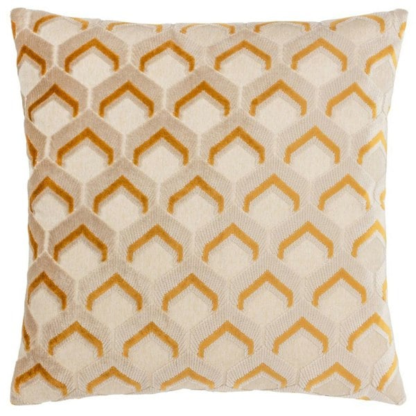 Paoletti Ledbury Jacquard Cushion Cover - Gold