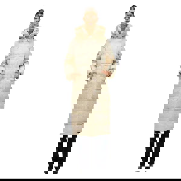 Vero Moda Womens/Ladies Elanor Laurie Long Length Padded Jacket - Oatmeal - 