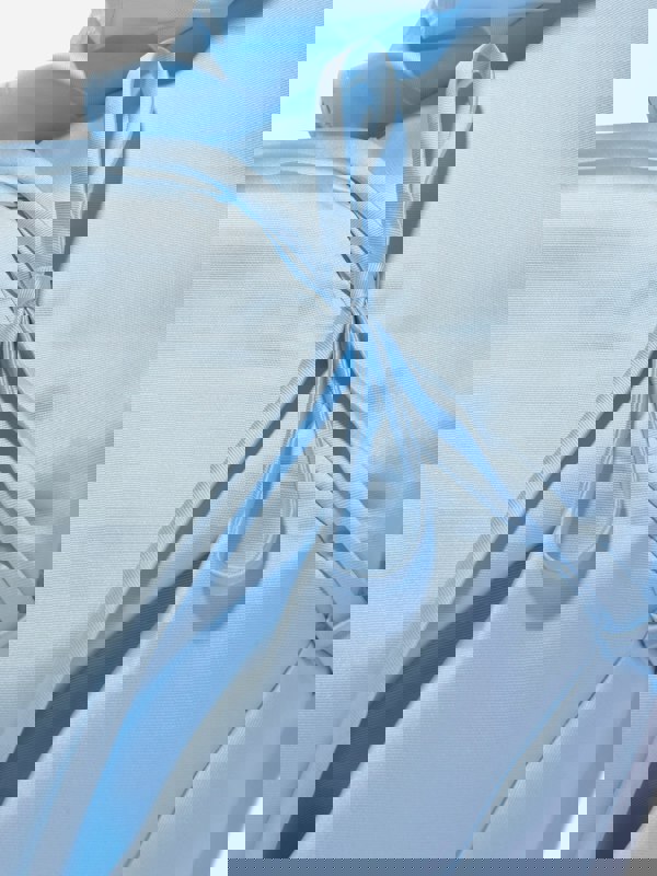 Mama Luma Girls Large Bow Occasion Dress in Blue