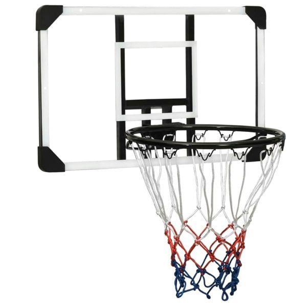 Berkfield Basketball Backboard Transparent 71x45x2.5 cm Polycarbonate
