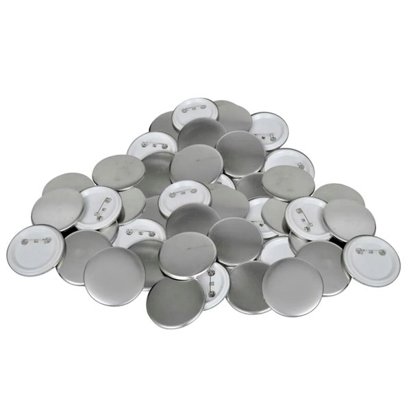 Berkfield 500 pcs PinBack Button Parts 44 mm