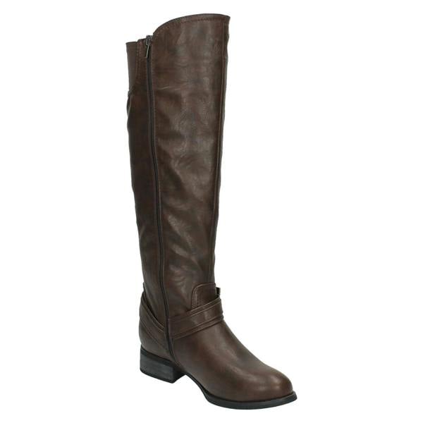 Spot On Ladies Spot On Knee High Boots