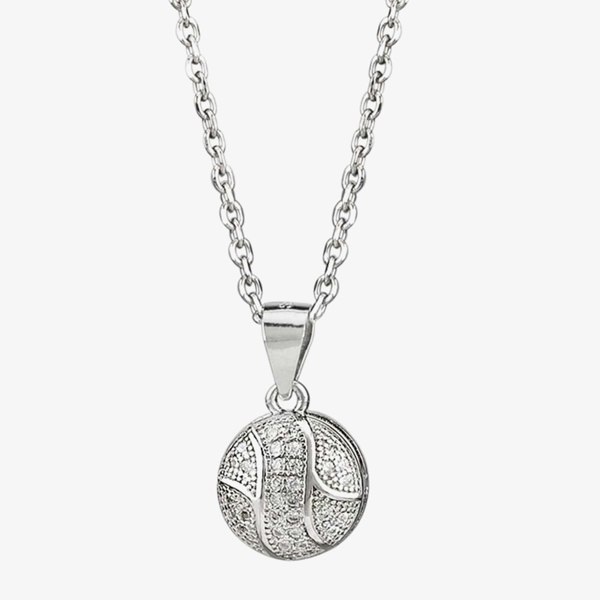 T. H. Baker Silver Cubic Zirconia Textured Button Pendant and Earring Set E610348+P610561