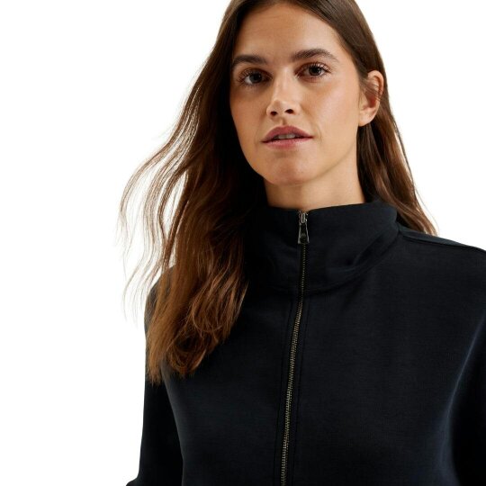 Ted Baker Arorha Cupro Zip Through Black Funnel Neck